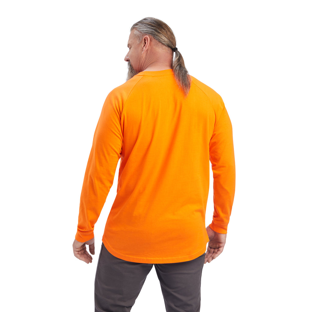 Men's Ariat Rebar Cotton Strong American Outdoors T-Shirt #10043827