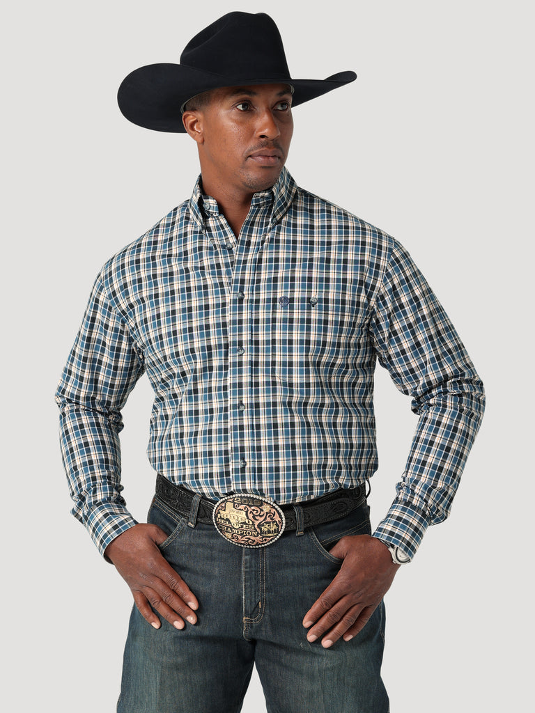 Men's Wrangler George Strait Button Down Shirt #112317187 | High Country  Western Wear