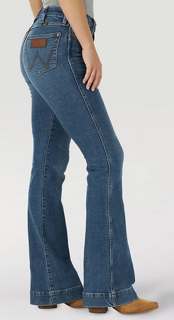 Wrangler Retro Women's Medium Wash High Rise Jana Flare Jeans - 112317723