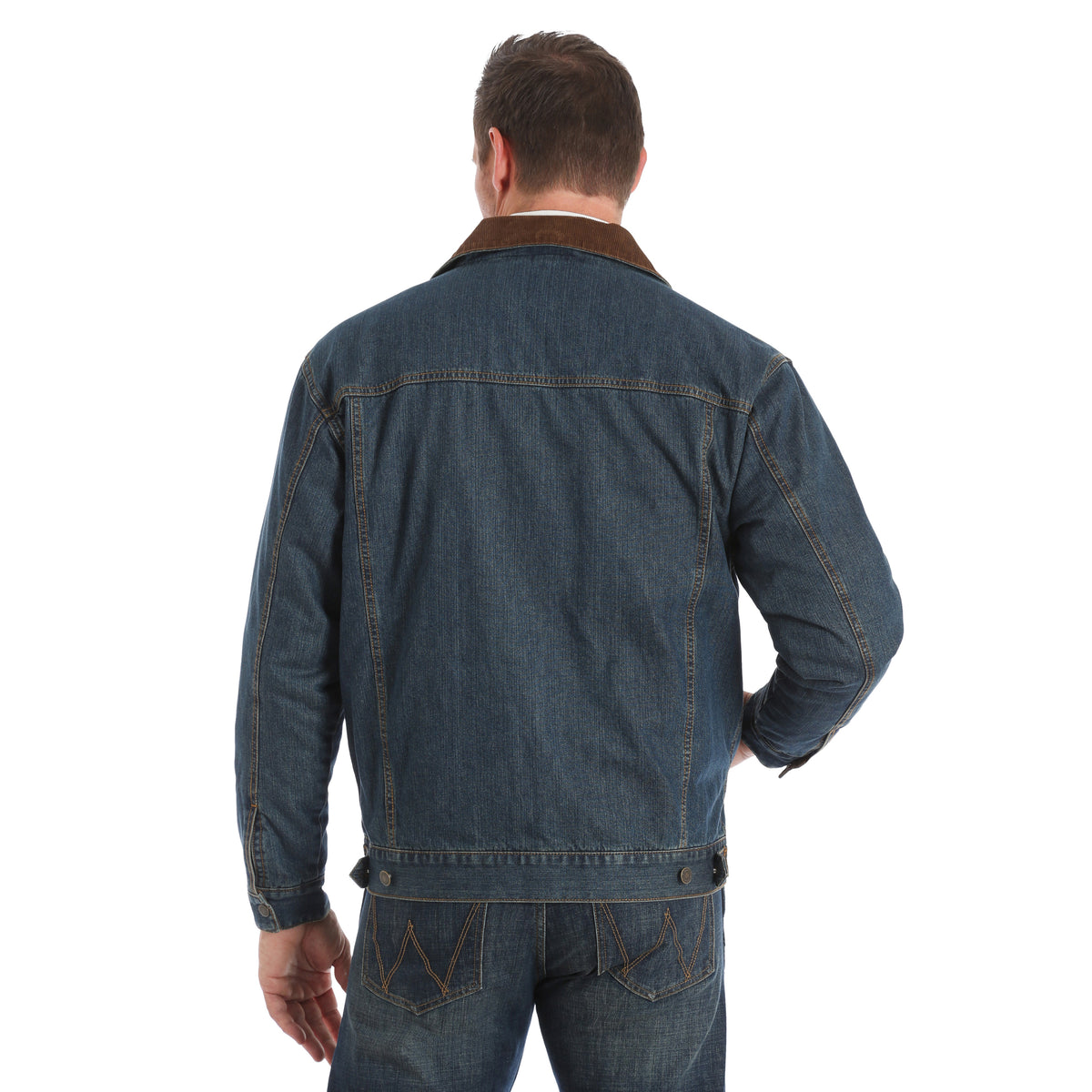 Men's Wrangler Concealed Carry Blanket Lined Denim Jacket #74265CD | High  Country Western Wear