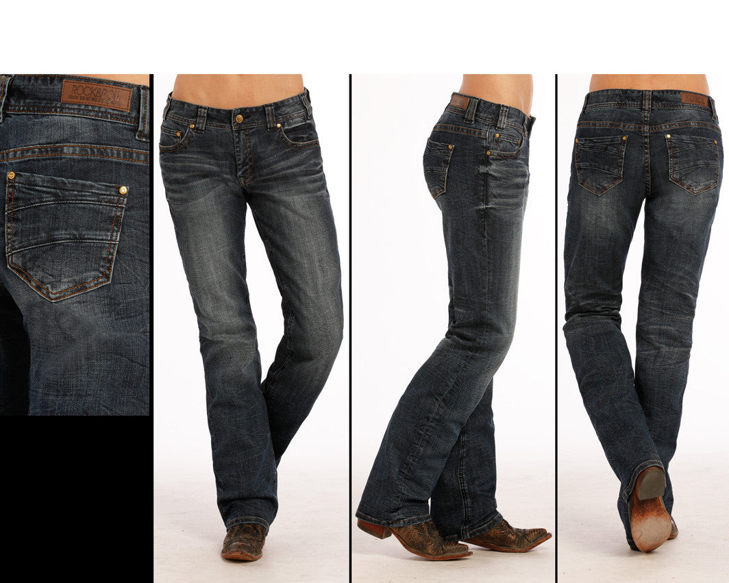 Roll Cowgirl Riding Jean #W7-9626-C 