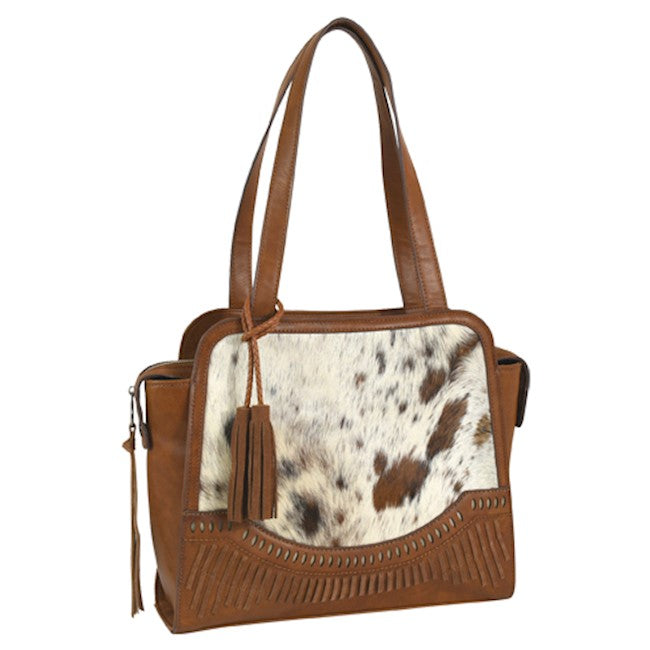 Rafter T Ranch Women's Peppered Cowhide Crossbody Purse