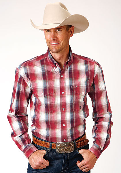 Men's Roper Button Down Shirt #03-001-0378-4049 | High Country Western Wear