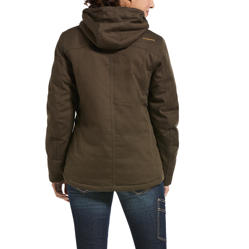 Ariat Women's Peppercorn Rebar DuraCanvas Stretch Bomber Jacket