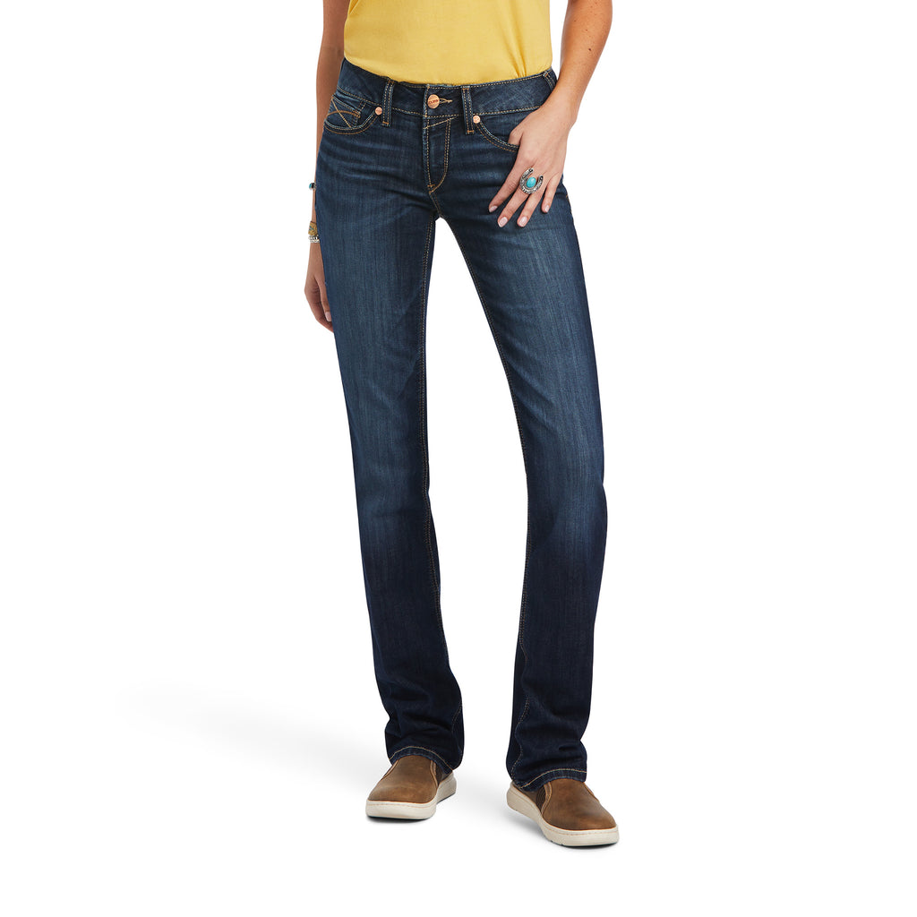 R.E.A.L. Mid Rise Stretch Icon Stackable Straight Leg Jean