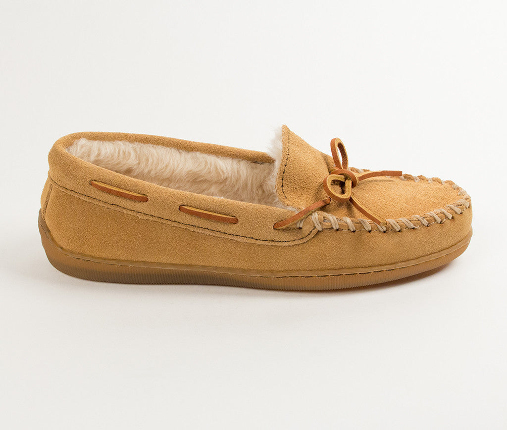 mens hard sole moccasin slippers