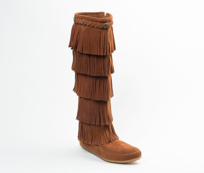 minnetonka 5 layer fringe boots