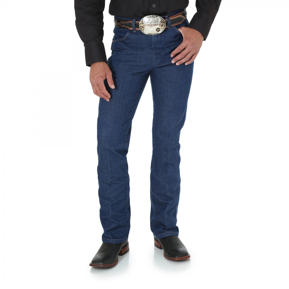 Men's Wrangler Boot Cut Slim Fit Jean #935NAV | High Country Western Wear