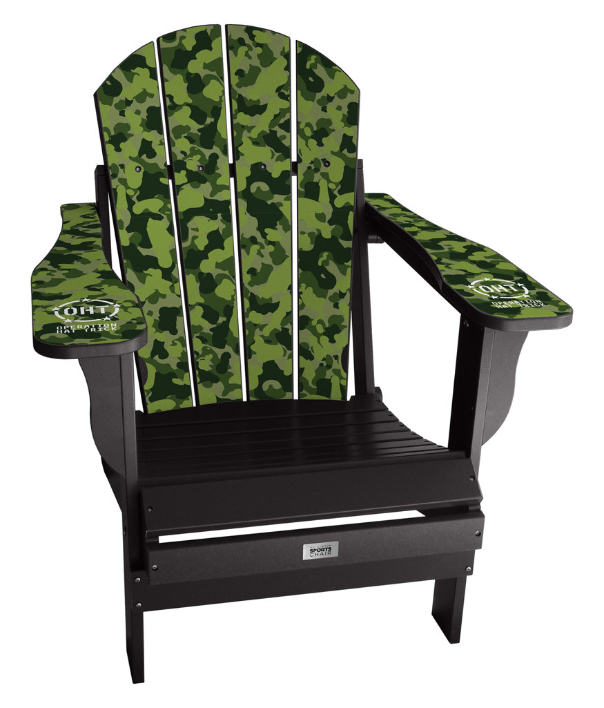 Operation Hat Trick - Custom Sports Chair - Green Camo