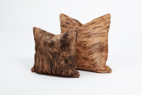 Brown Brindle Pillow Cover Gaucho Cowhide Rugs