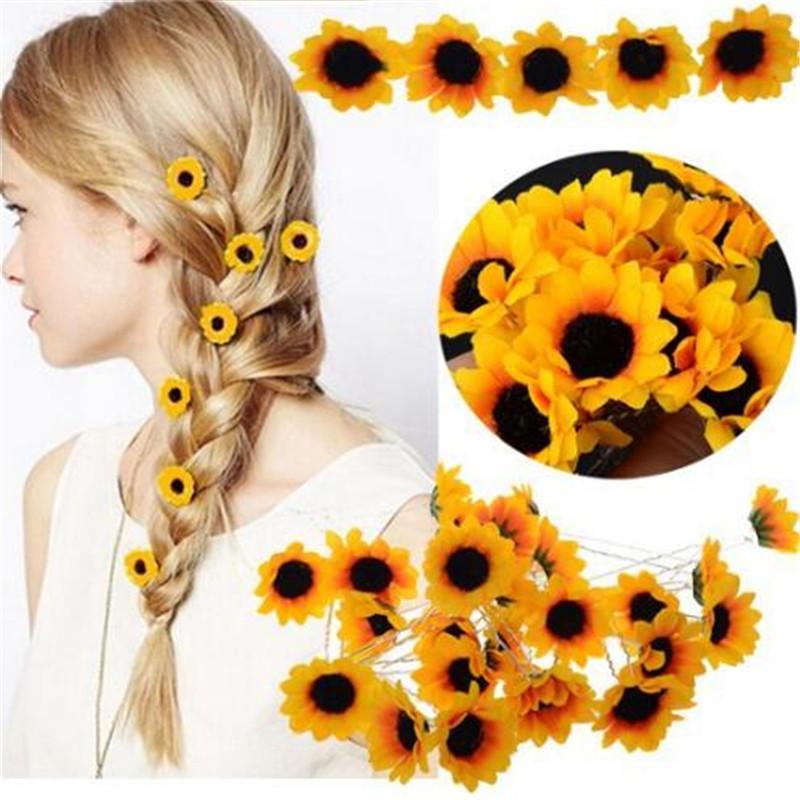 Sunflower Hair Pin Set