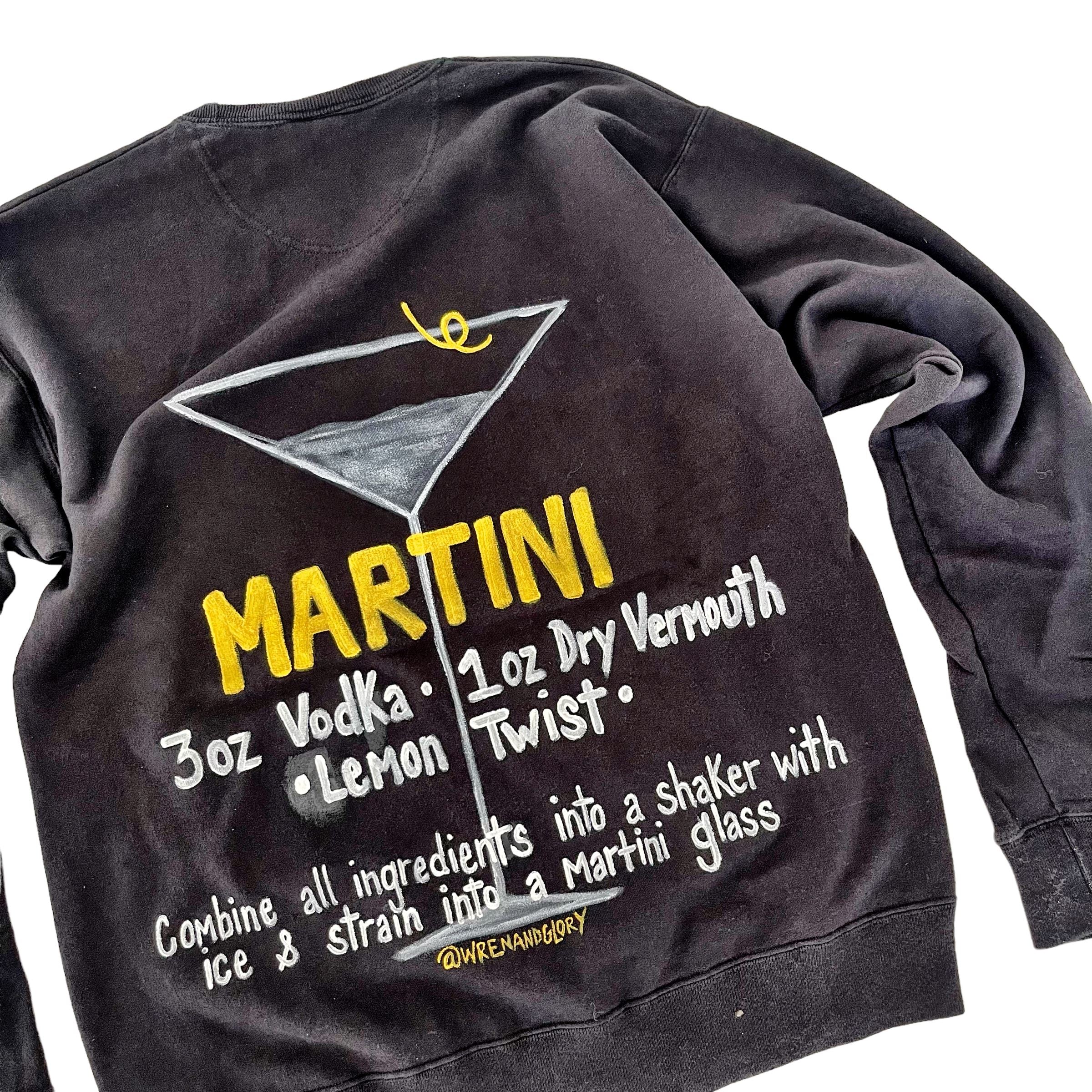 Image of 'Martini Time' Painted Crewneck