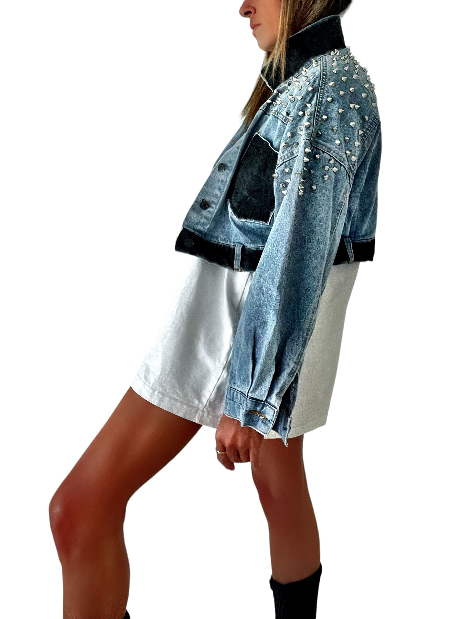 Image of 'Spiked and Beyond' Denim Jacket