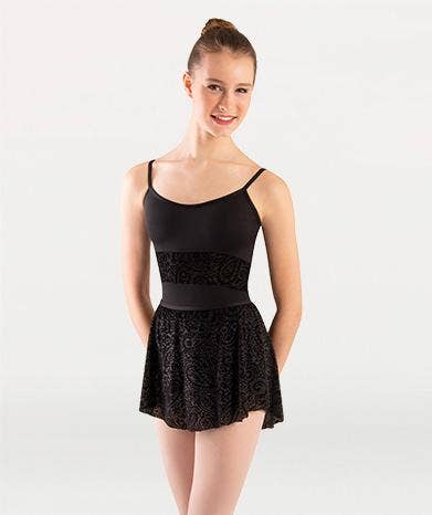 Tiler Peck Designs Body Wrappers Premiere Wavy Lines Mesh Camisole Leotard  P1092