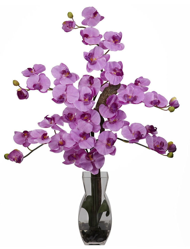 Silk Phalaenopsis in Water in 8 colors by Nearly Natural | 29 inches ...