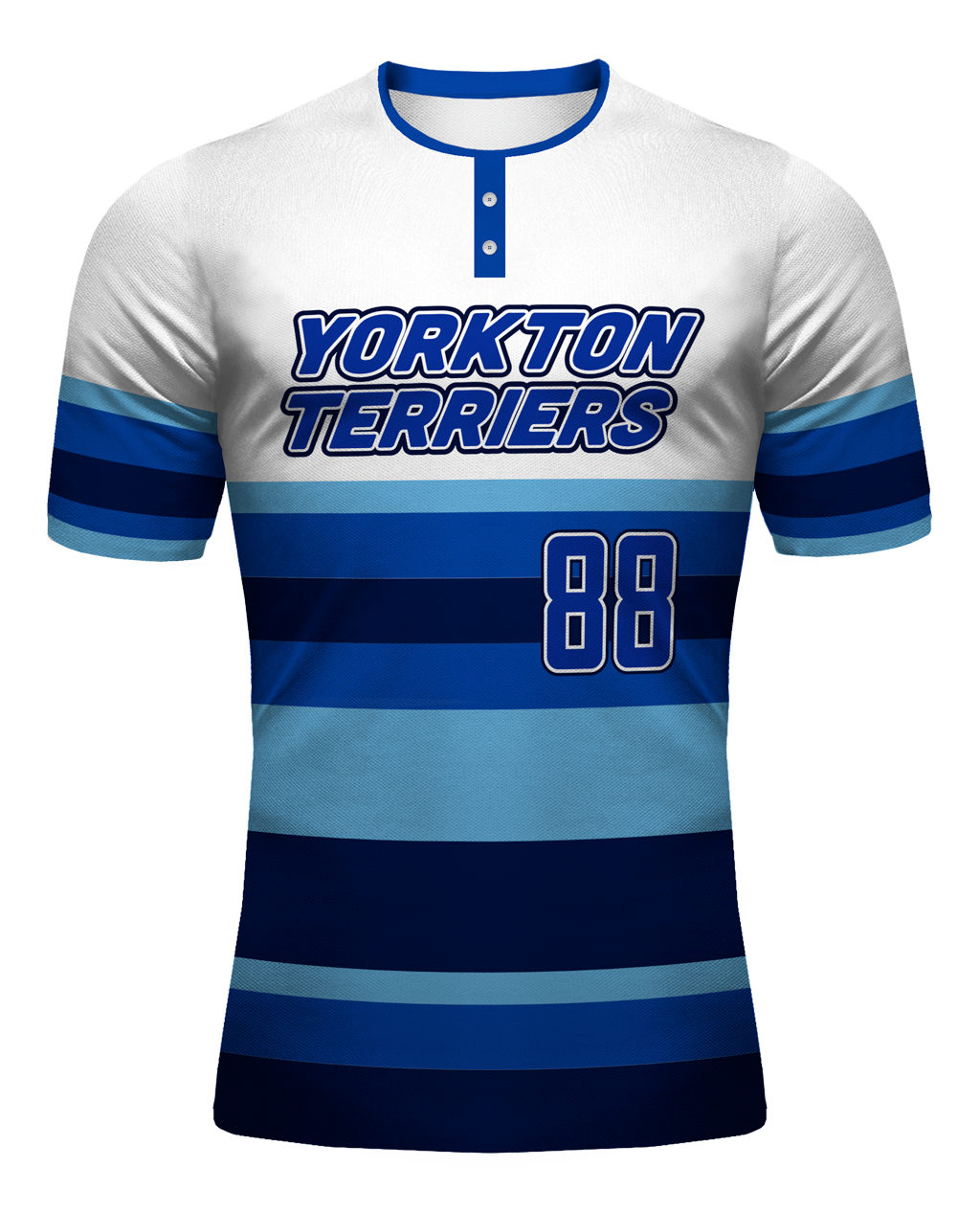 Baseball 2 Button Jersey Design: TRI-126-106 – Triboh