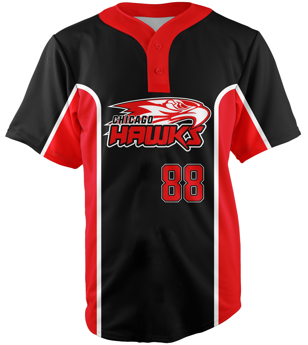 Baseball Jersey Sublimated Hawks