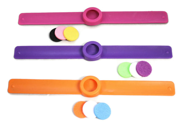 Sweet Kids Essential Oil Diffuser Silicone Slap Bracelet- Set of 3 ...