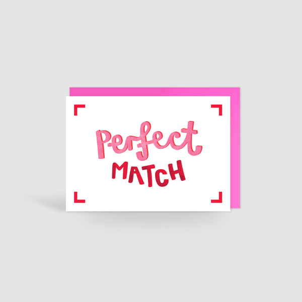 Perfect Match Valentines Card Jane Katherine Houghton Designs