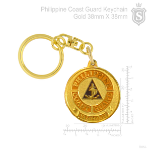 Philippine Coast Guard Keychain Gold 38mm