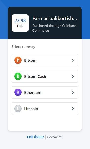 Su Coinbase Commerce scegli la tua cryptovaluta preferita