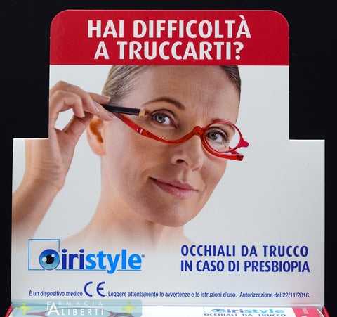 occhiali da trucco Iristyle presbiopia trucco 