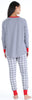 SleepytimePJs Family Matching Knit Grey Plaid Pajama