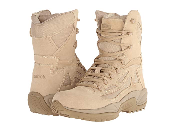 side zip tactical boots with safety toe