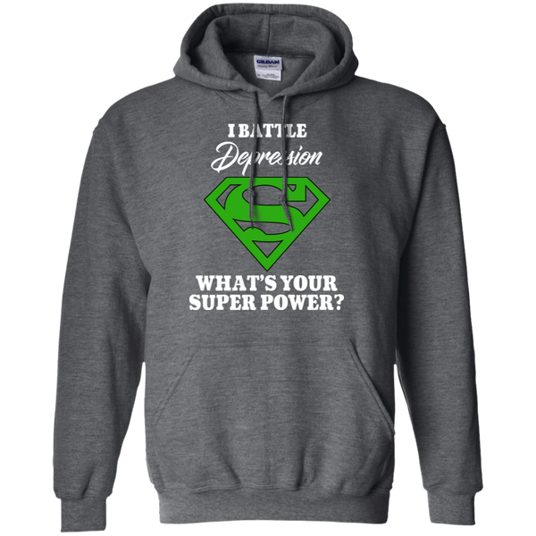 I Battle Depression! Hoodie – The Awareness Store