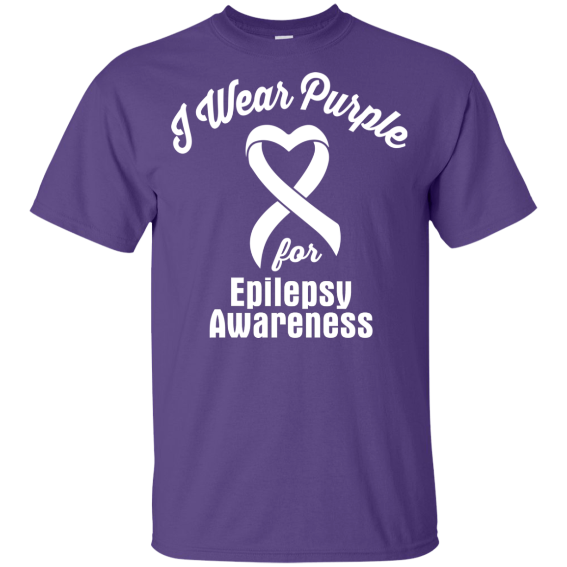 I Wear Purple for Epilepsy… KIDS T-Shirt – The Awareness Store