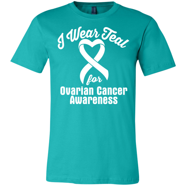 I wear Teal for Ovarian Cancer Awareness! T-shirt – The Awareness Store