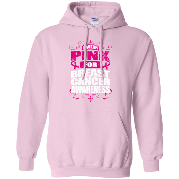 I Wear Pink for Breast Cancer Awareness! Hoodie – The Awareness Store