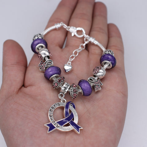 Alzheimer's Awareness Bracelet Pack I Charitable Bracelets That Give Back -  beyondBeanie