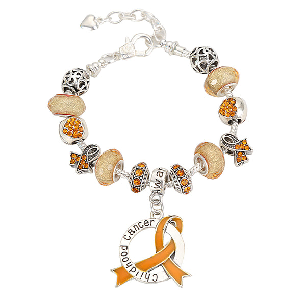 Childhood Cancer Awareness Luxury Charm Bracelet – The Awareness Store