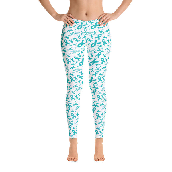 PCOS Awareness Ribbon Pattern Leggings – The Awareness Store