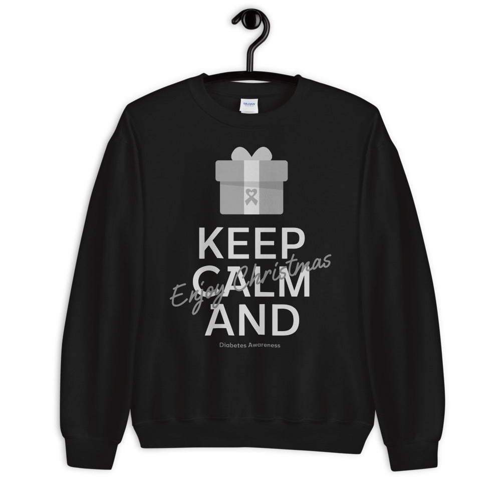 Diabetes Awareness Keep Calm and Enjoy Christmas Sweater