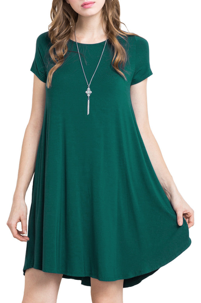 t shirt swing dress with pockets