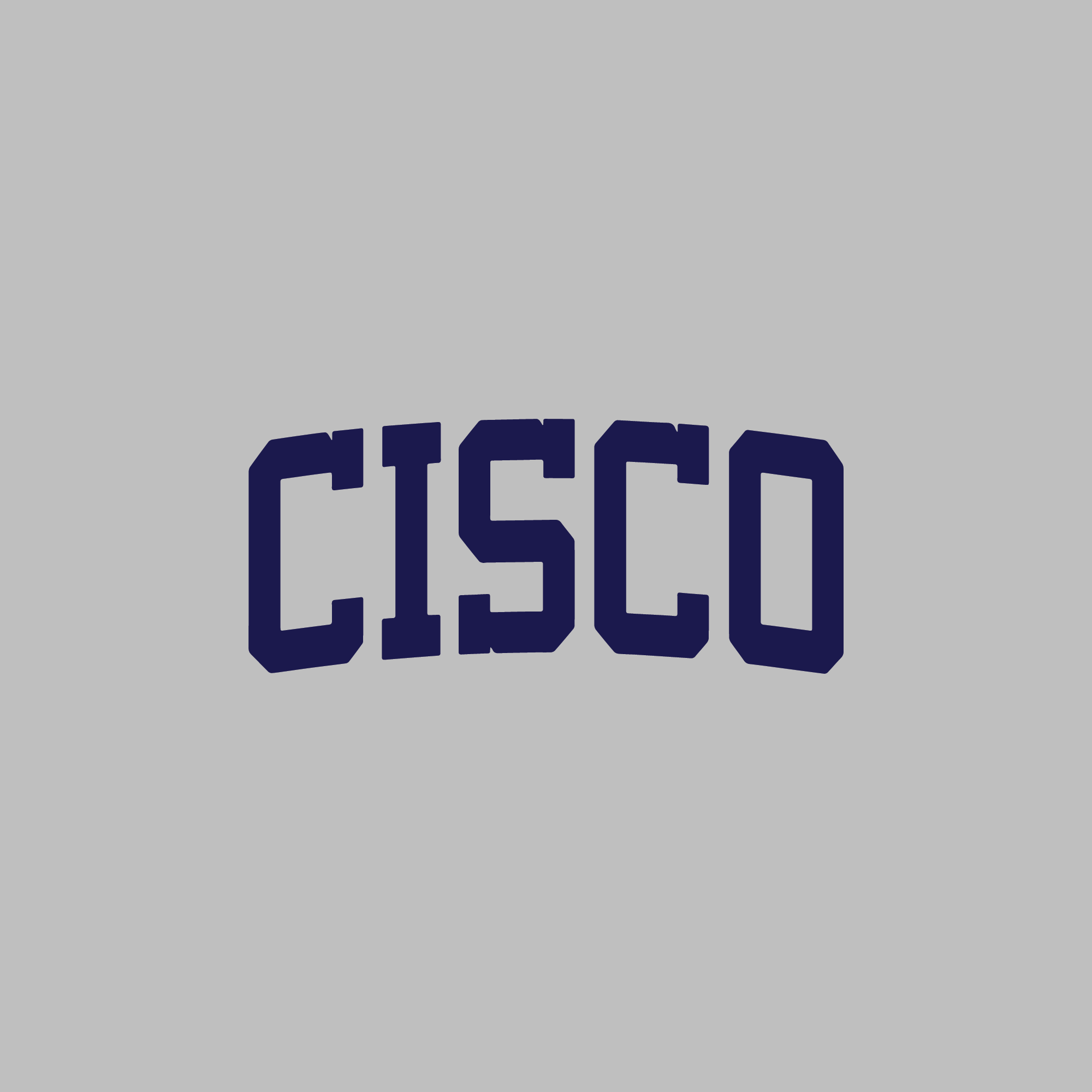 Cisco Short Sleeve T Shirt (Gray, Navy)