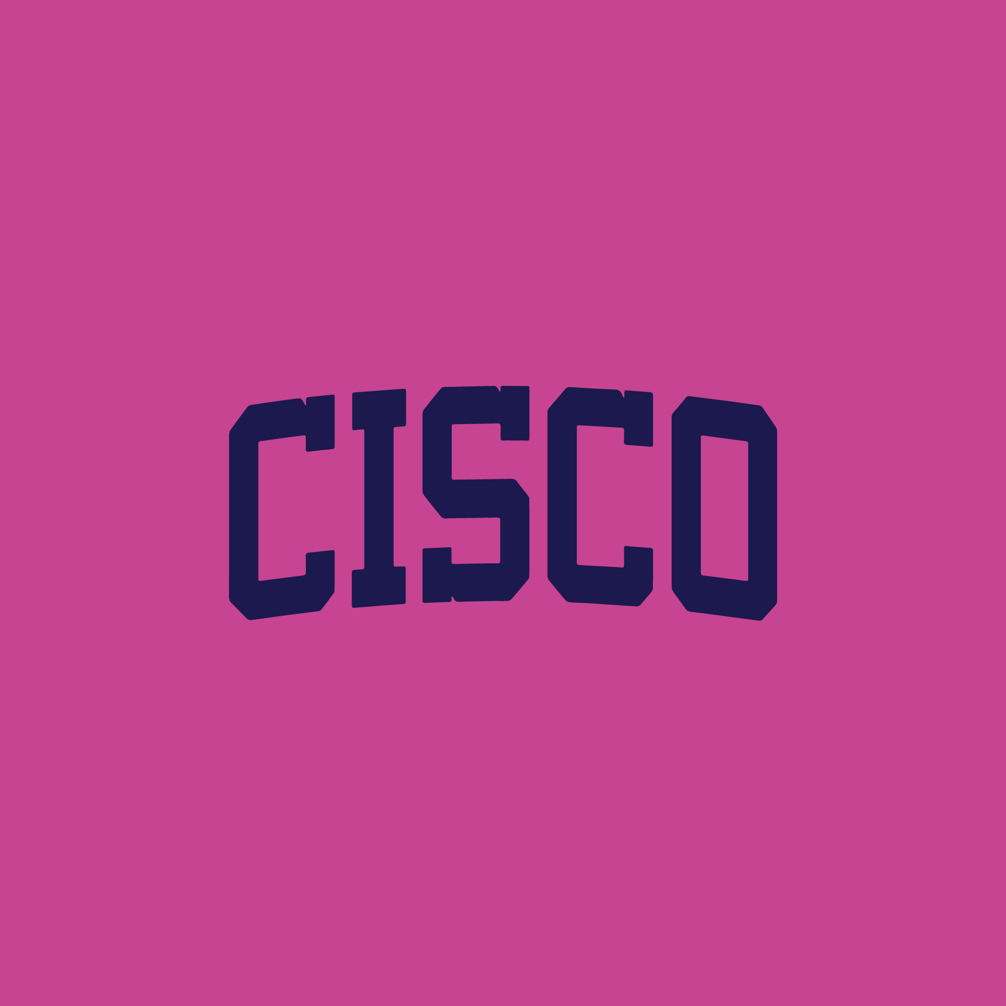 Cisco Short Sleeve T Shirt (Pink, Navy)