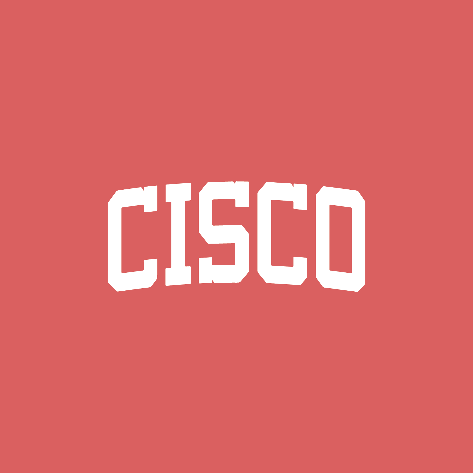 Cisco Short Sleeve T Shirt (Red, White)