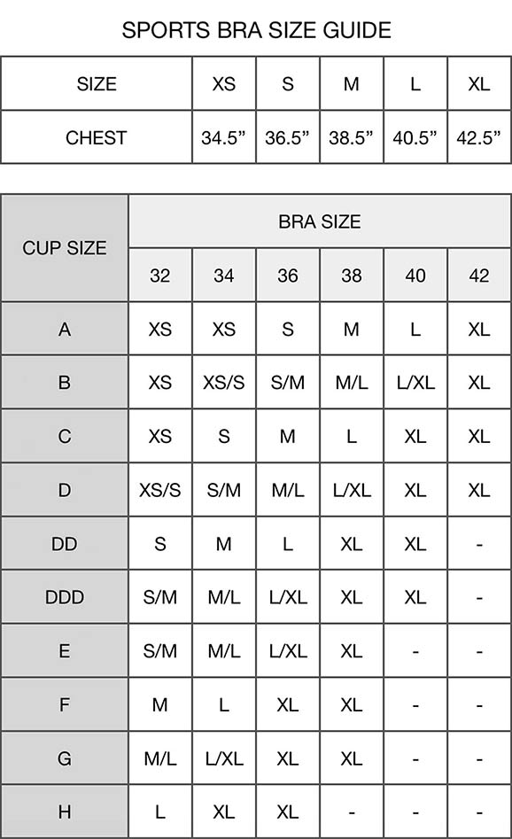 Size Chart - Women's Leggings - Semantic