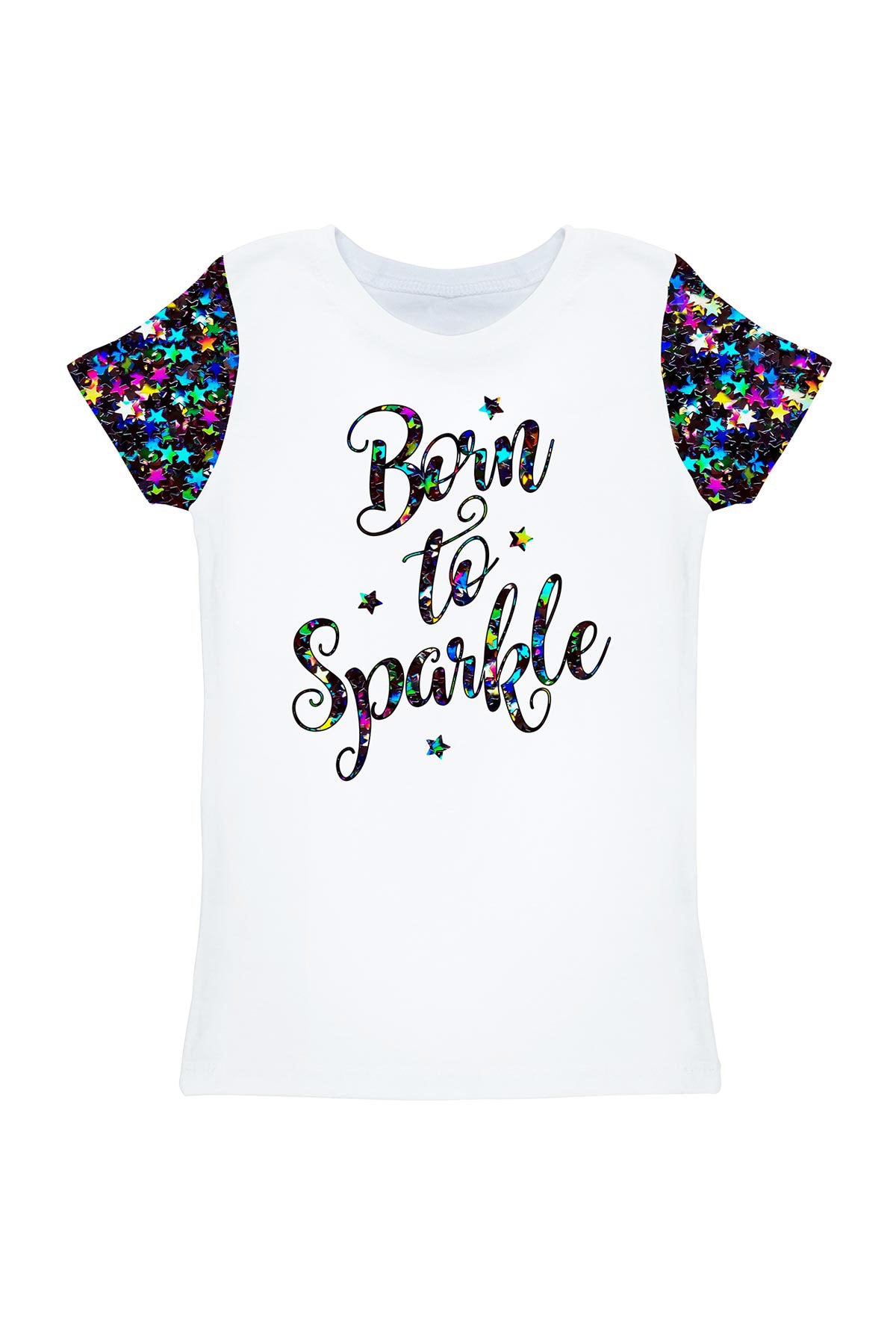 Fireworks Zoe White Cute Printed Designer Quote T-Shirt - Kids