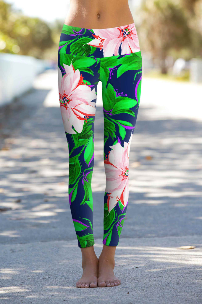 flower yoga leggings