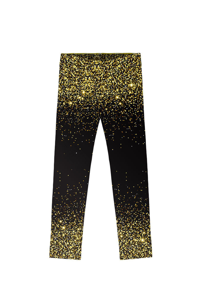 girls gold leggings