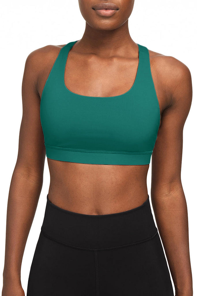 Jade Green UV 50+ Stella Seamless Racerback Sport Yoga Bra - Women |  Pineapple Clothing
