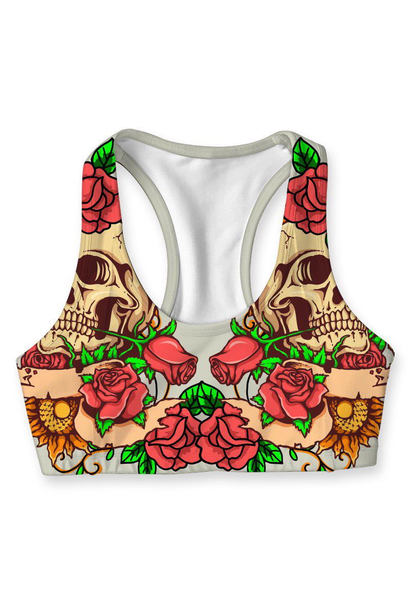 CLEARANCE! 65% off with code: VIP65 - Hardy Gal Stella Printed Seamless Racerback Sport Yoga Bra - Women