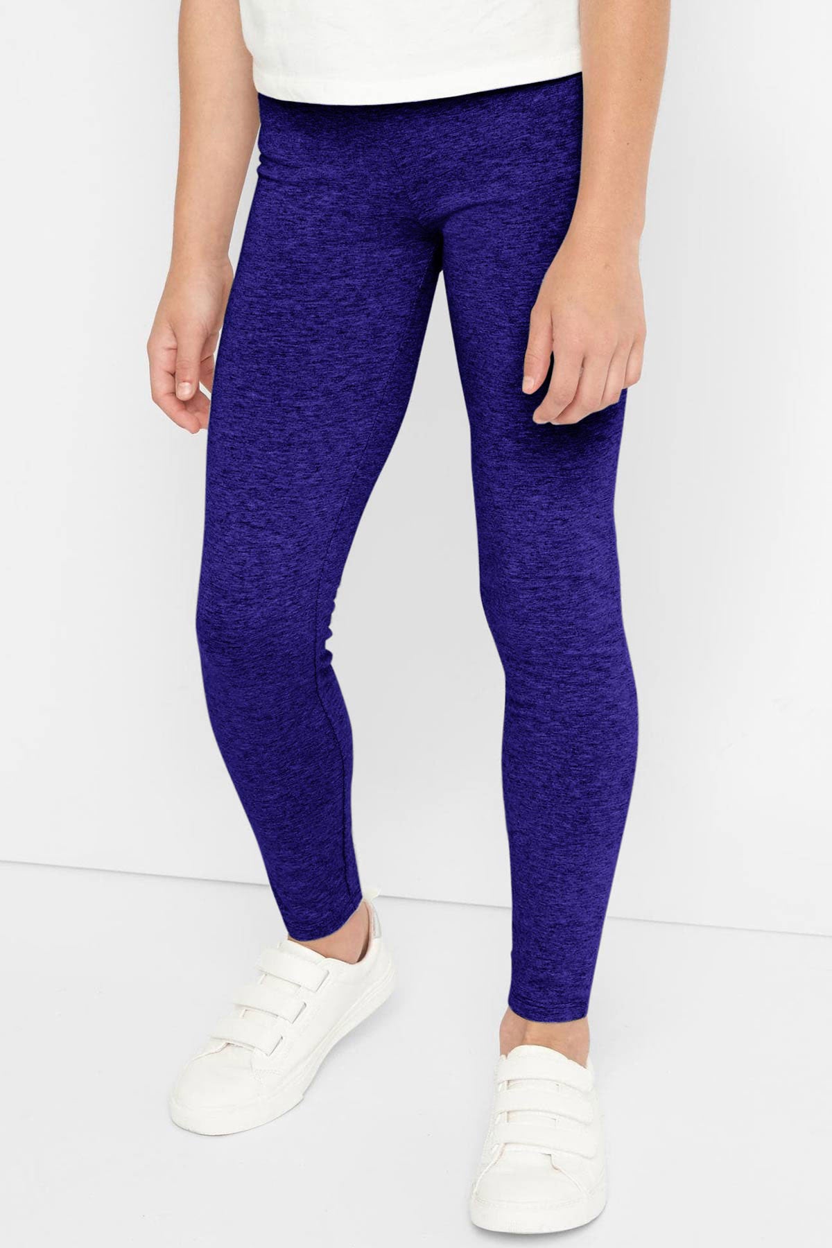 Heather Violet Lucy UV 50+ Cute Stretchy Performance Leggings - Kids