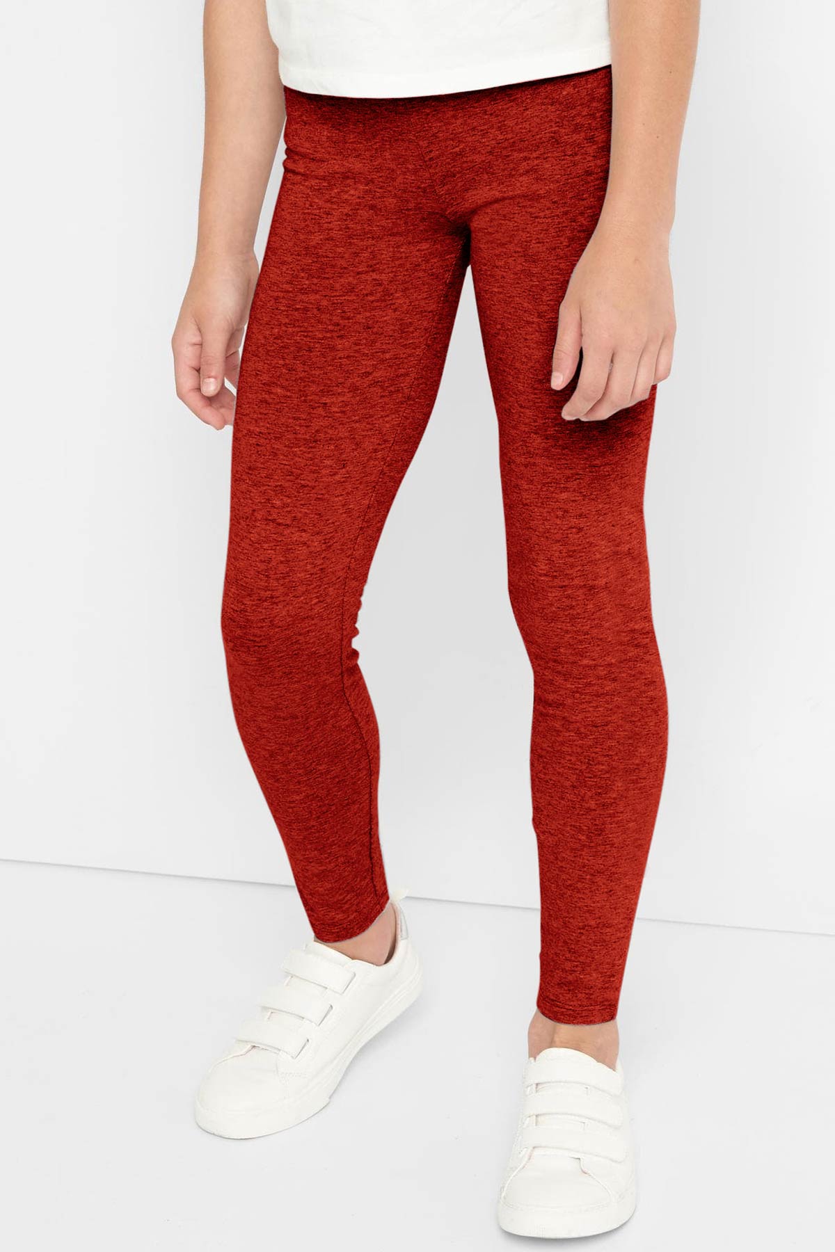 Heather Rose Red Lucy UV 50+ Cute Stretchy Eco Leggings - Kids