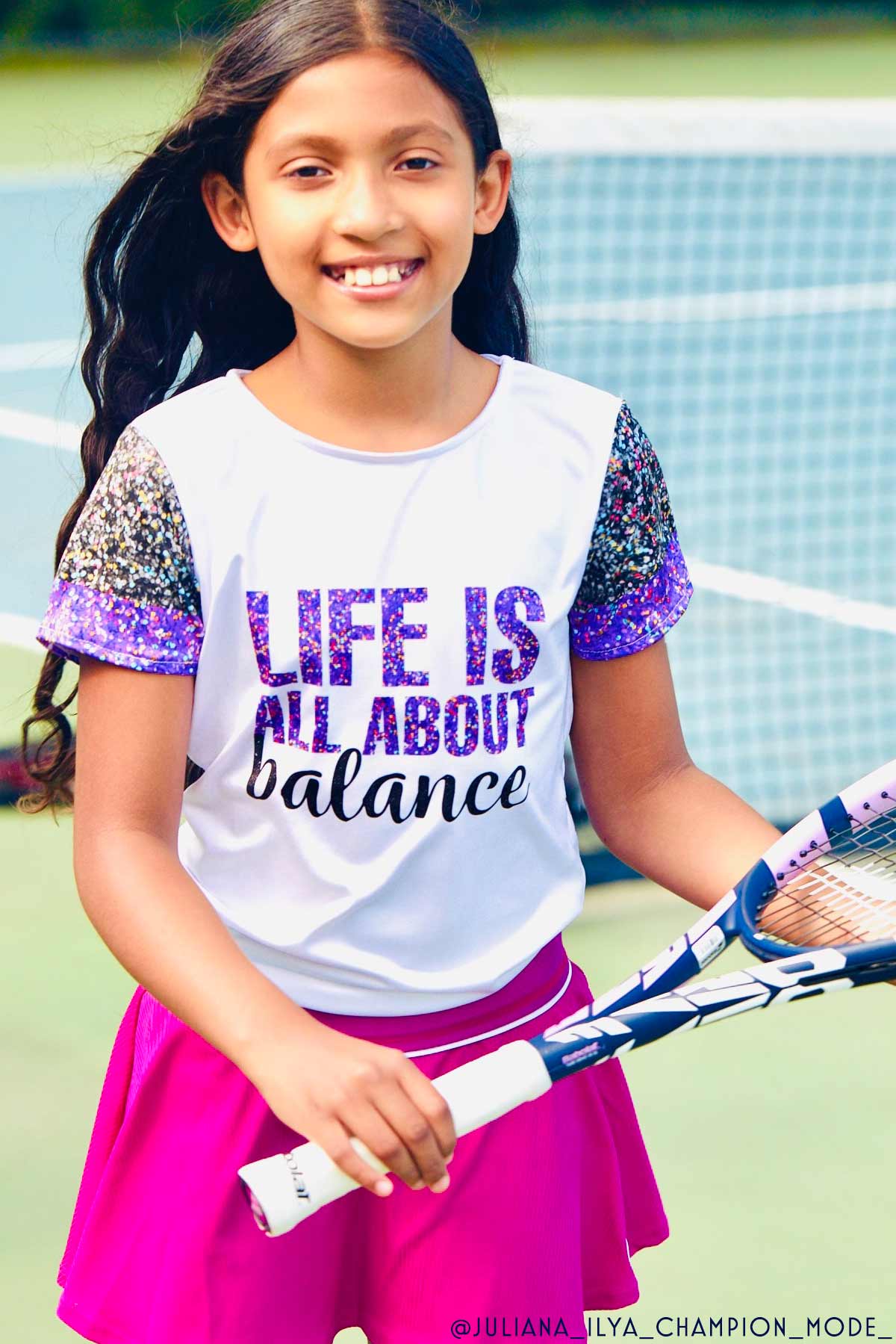 CLEARANCE! 65% off with code: VIP65 - Call Me Zoe Purple Glitter Quote T-Shirt - Kids