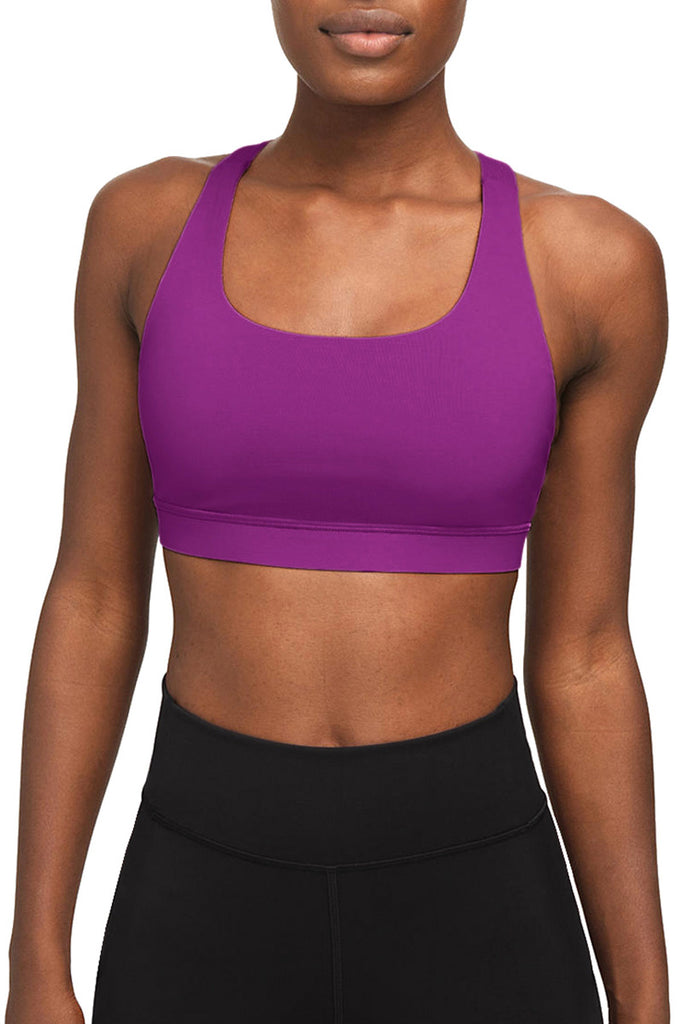 Magenta UV 50+ Stella Purple Seamless Racerback Sport Yoga Bra - Women |  Pineapple Clothing
